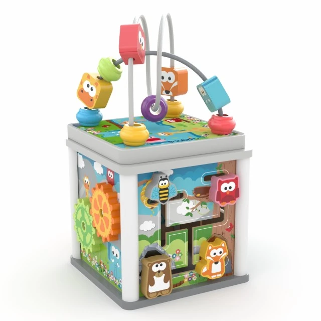 Wooden fun activity play cube, J′adore