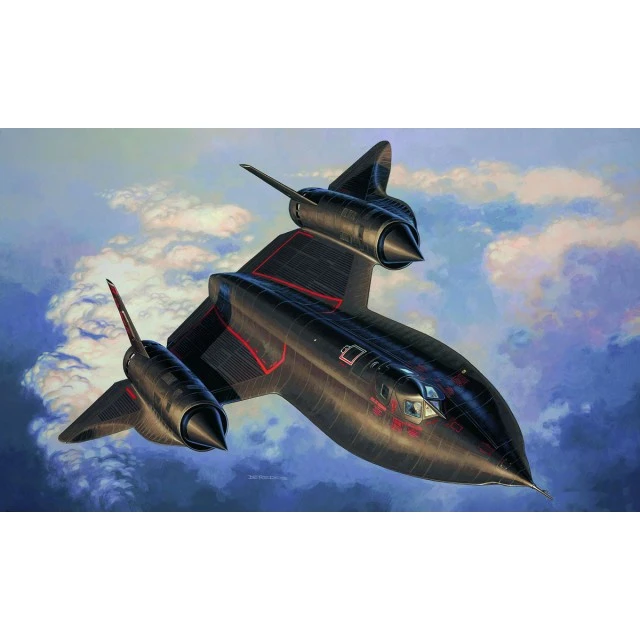 Assembled model Airplane Lockheed SR-71 Blackbird, 15 parts