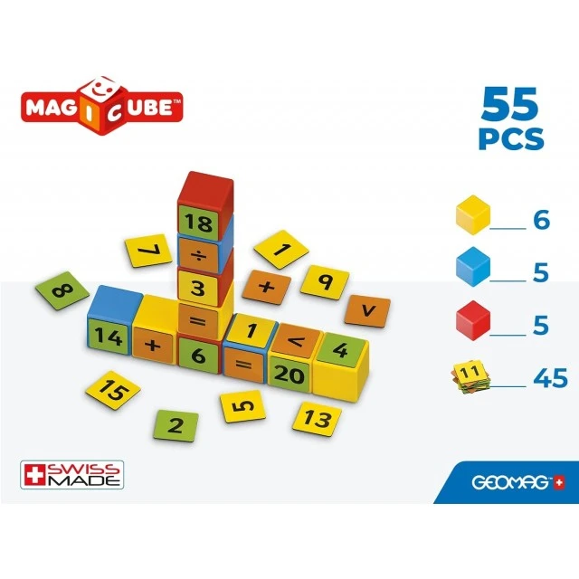 Магнитен конструктор Magicube, Математическо изграждане 256, 55 части