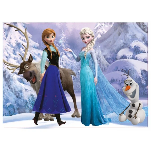 Puzzle, Lisciani, Frozen, Elsa and Anna, Double-sided puzzle 108 pieces