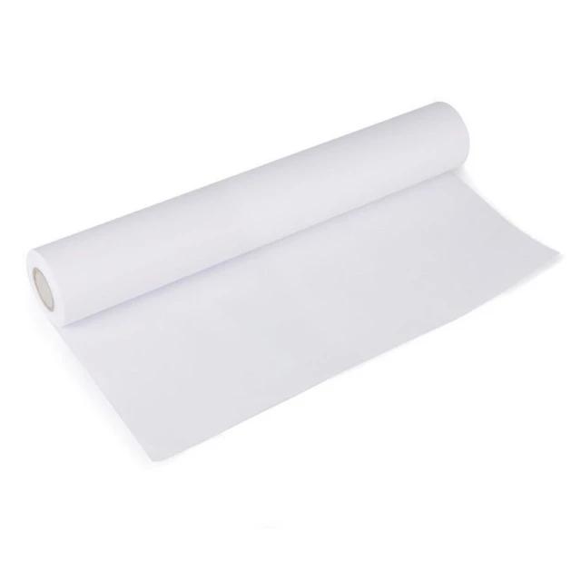 A roll of white drawing paper