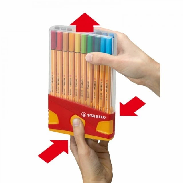 Комплект тънкописци, Stabilo, Point 88 Color Parade ST8820-031, 20 цвята
