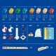 Комплект дървена писта Quadrilla Basic Coding, 90 части