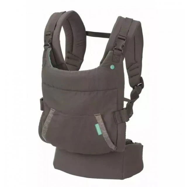 Ergonomic baby carrier with hood, Infantino, 2 in 1, Gray, from 5.4 to 18 kg.