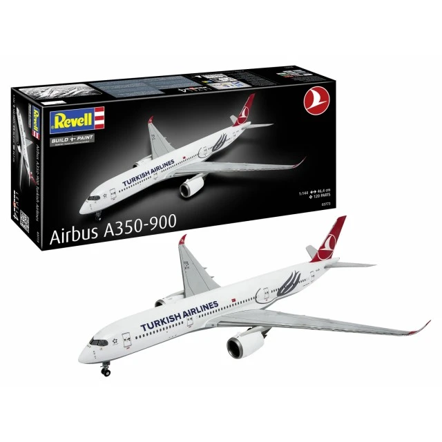 Сглобяем модел, Revell, Самолет Еърбъс A350-900 Турски авиолинии, 120 части