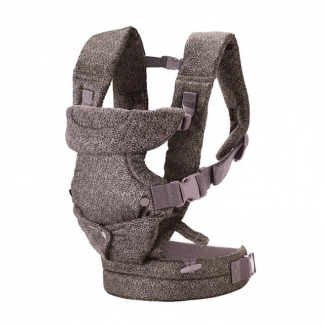 Ergonomic baby carrier, Infantino, Flip 4 in 1, Leopard, from 3.6 to 14.5 kg.
