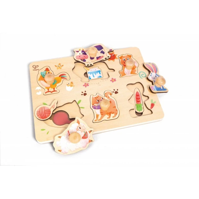 Дървен пъзел, Hape, Животни от фермата