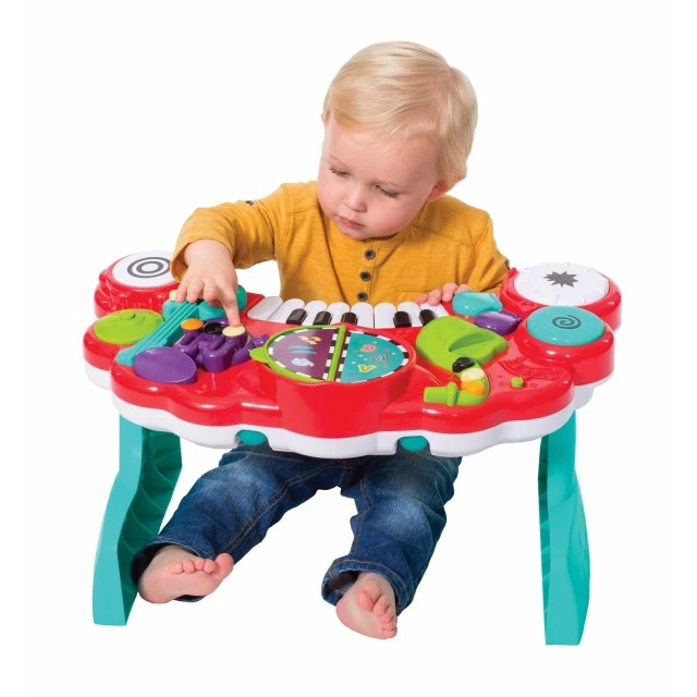 Интерактивна играчка, Infantino, B Kids, 10 в 1 Музикален център, Червен