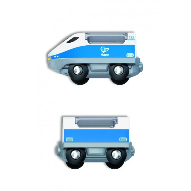 Wooden set, Hape, Intercity train, Blue