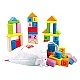 Set of wooden cubes with numbers and letters 80 pieces