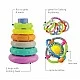 Set of 3 colorful baby toys, Infantino, 15 pieces