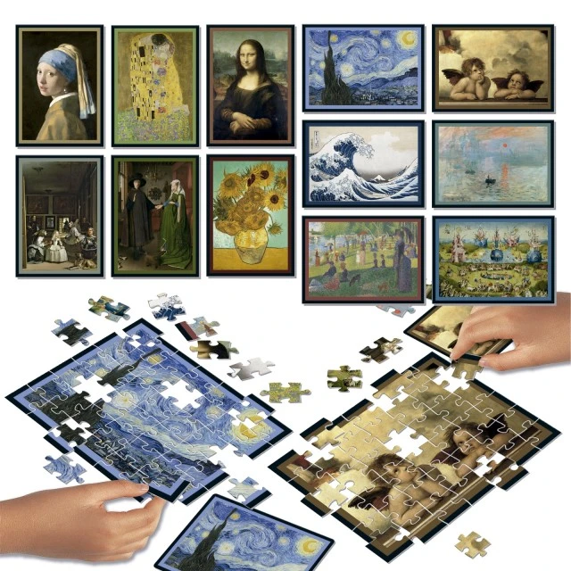 Puzzle battle set Educa 12 x 42 pieces Art