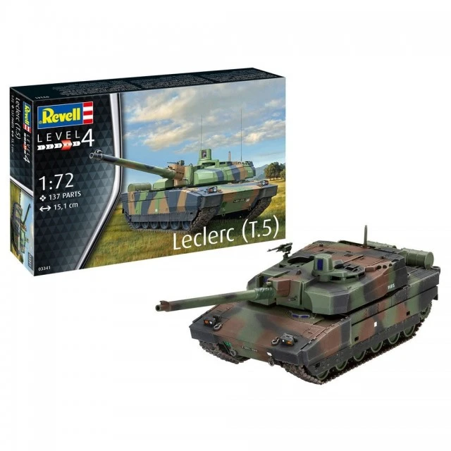 Assembled model French tank Leclerc T5, 137 parts