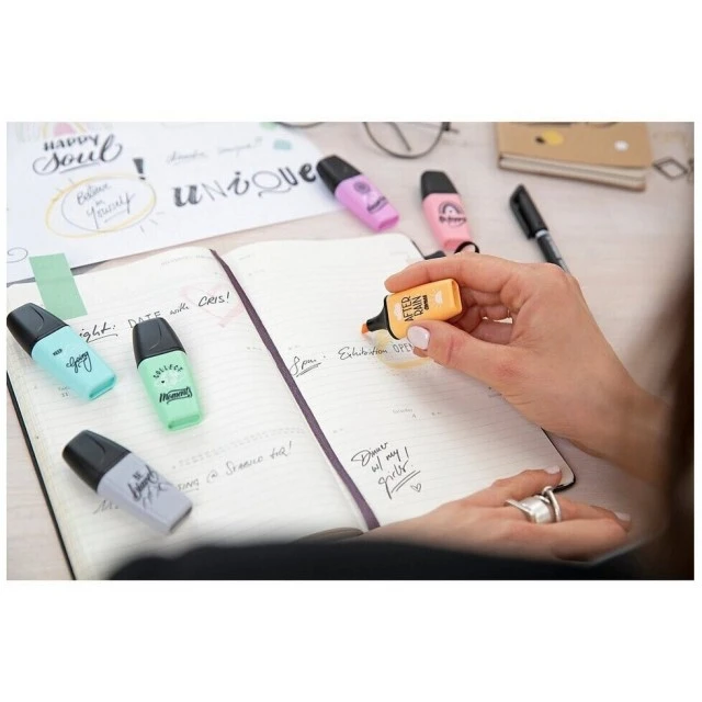 Комплект текст маркери, Stabilo, Boss Mini Pastel Love 2.0 ST07/05-29-10, 5 цвята