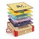 Дървена колекция от 22 Класически настолни игри, Hape, 251 части