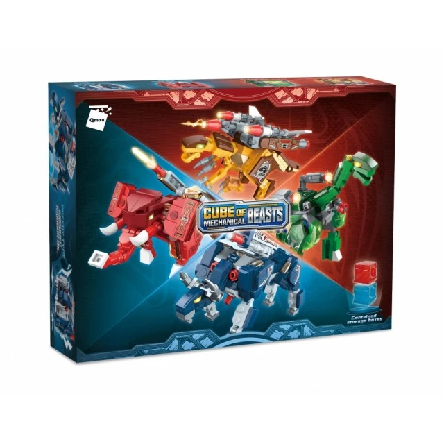 Construction set Mechanical Beasts, Cube with armoured monsters, 177 parts