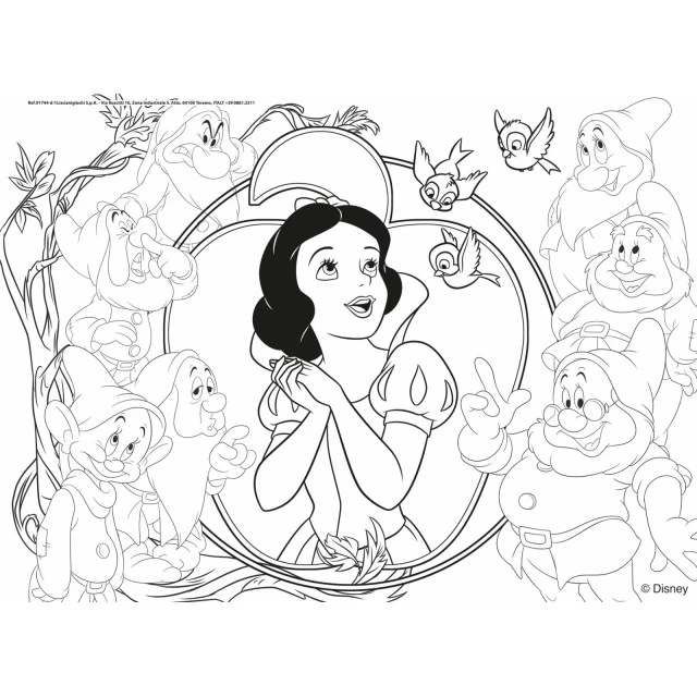 Puzzle, Lisciani, Princesses, Double-sided puzzle 2 x 48 pieces