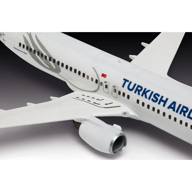 Assembly model, Revell, Airplane, Boeing 737-800 Turkish Airlines, 63 parts