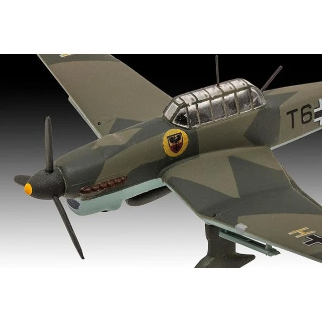 Assembly model, Revell, Messerschmitt (Bf109E) and Junkers (Ju87B) Stuka aircraft