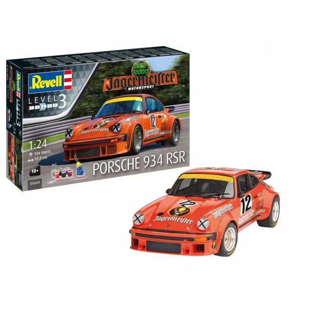 Model kit Porsche 911 Jägermeister Motor Sport 50th Anniversary, 104 parts