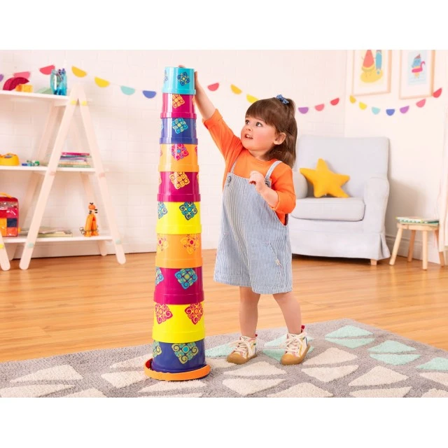 Color stacking cups 10 pcs