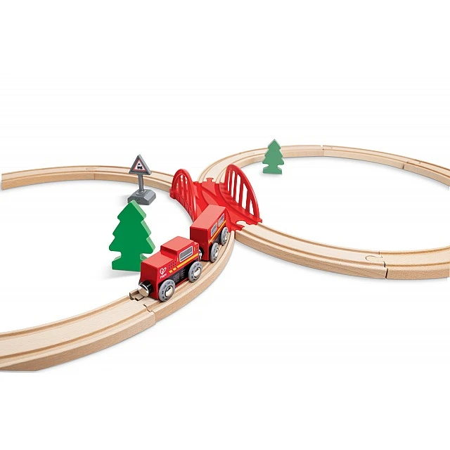 Childrens play set Classic railway eight, 19 pieces