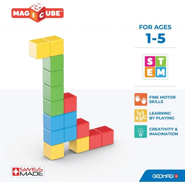 Magnetic construction set Magicube, Creative, 16 pieces