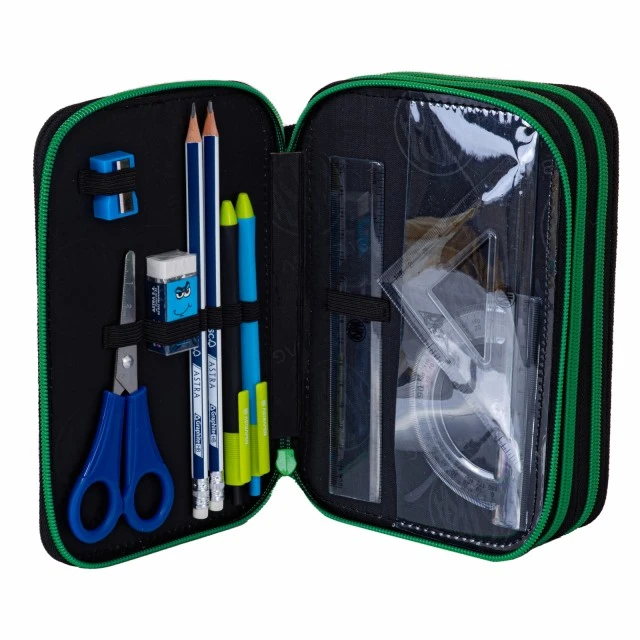 Троен несесер с аксесоари ASTRABAG Пиксел герой, AC31, 20,5 х 13 х 6 см