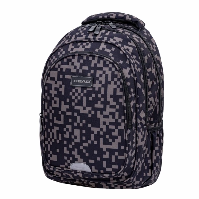 School backpack HEAD Gray blocks, AB300, 42 x 30 x 19 cm