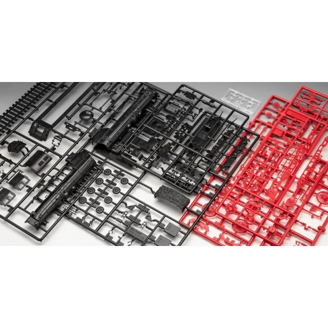 Assembled model BR 02 express train locomotive, 159 parts