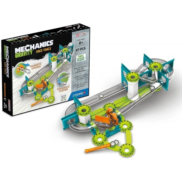 Mechanics 760 Race Track Magnetic Construction Set, 67 Pieces