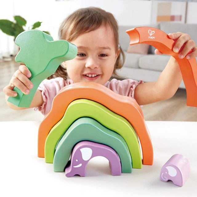 Sorting forms, Hape, Safari Elephant, 7 pieces
