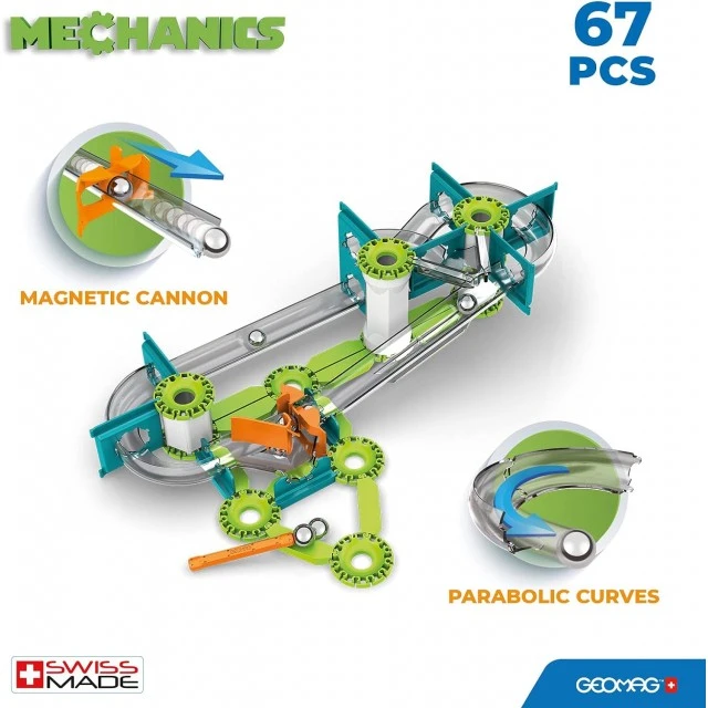 Mechanics 760 Race Track Magnetic Construction Set, 67 Pieces