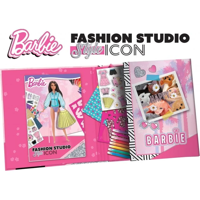 Творчески комплект, Lisciani, Barbie, Папка модно студио, Модна икона