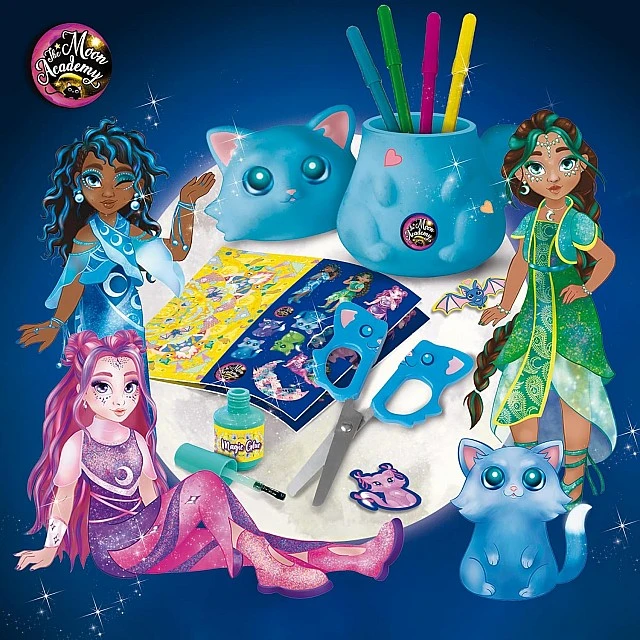 Creative desk set, Lisciani, Cat, Magical paper creations