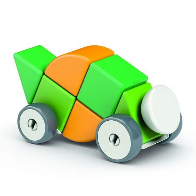 Магнитен конструктор, Geomag, Magicube, 4 форми и колела, 13 части