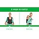 Ergonomic baby carrier, Infantino, 2 in 1, Black, from 5.5 to 18 kg.