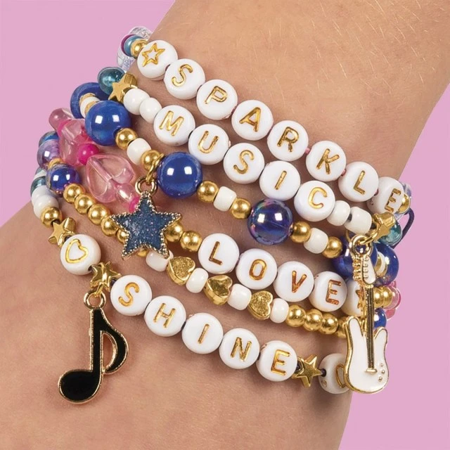 Creative set DIY sparkling bracelets, 6 pieces