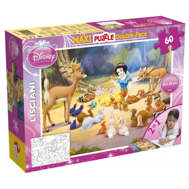 Puzzle, Lisciani, Snow White, Double-sided puzzle 60 pieces