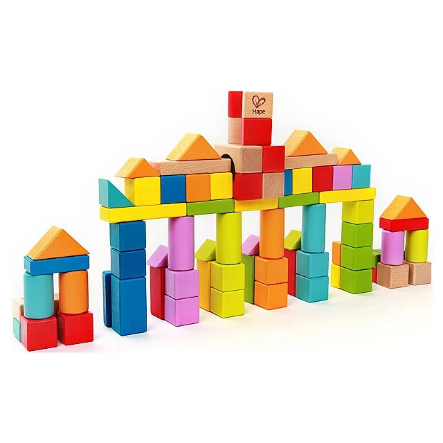 Set of wooden cubes with numbers and letters 80 pieces