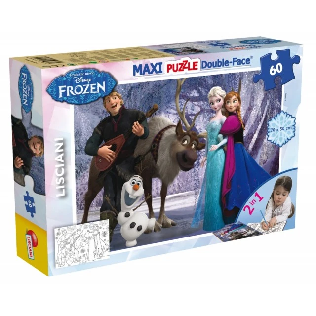 Puzzle, Lisciani, Frozen, Music and entertainment, Double-sided puzzle 60 pieces