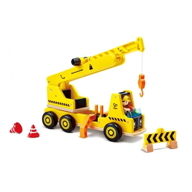 Children’s wooden set, Hape, Mobile crane, 5 pieces