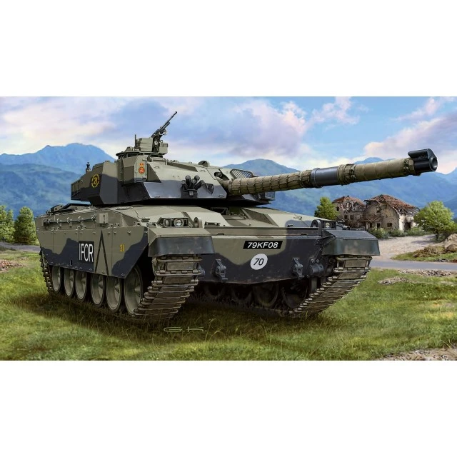 Assembly model, Revell, Challanger 1 Tank, 129 parts