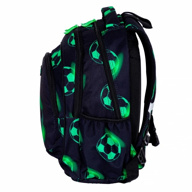 School backpack, Astra, Soccer ball, Neon, AB330, 39 x 28 x 15 cm