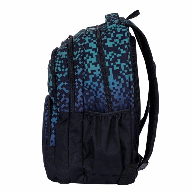 School backpack HEAD Green blocks, AB300, 42 x 30 x 19 cm