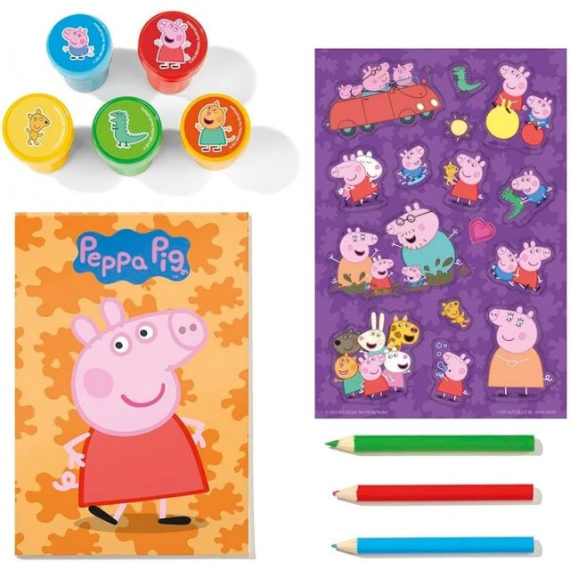 Creative set, stamps, Totum, Peppa Pig