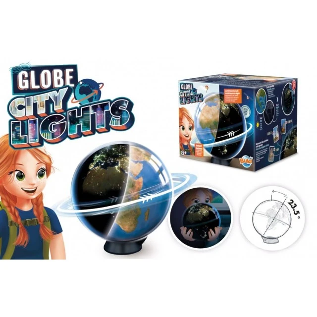 Educational toy Luminous rotating globe 2 in 1, 20 cm