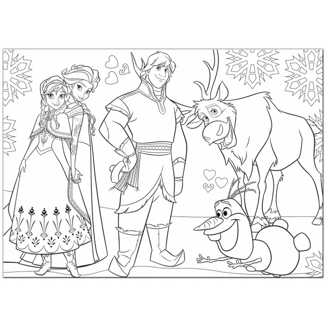 Puzzle, Lisciani, Frozen, On a walk, Double-sided puzzle 108 pieces