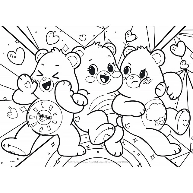 Puzzle, Lisciani, Care Bears, Double-sided puzzle, 4X48 pieces