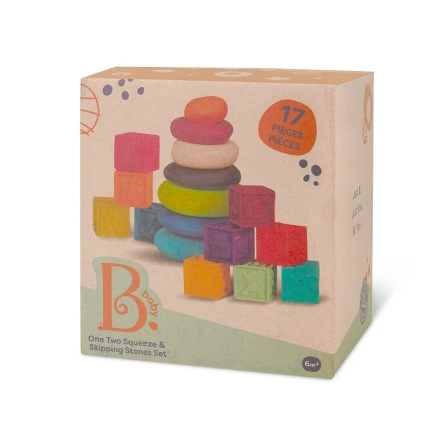 Children’s sensory set, Battat, Stringing rings and soft cubes